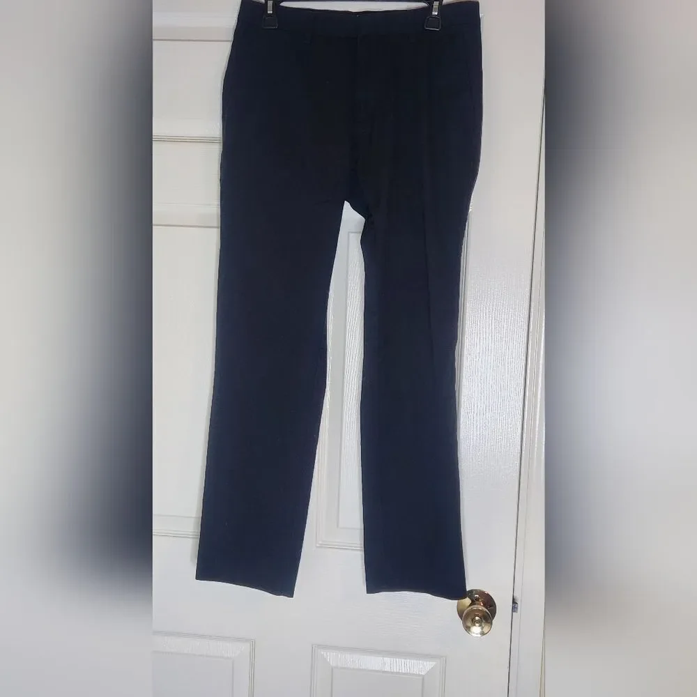 Banana Republic NavyBlue FullLength 100%Cotton Non Iron Tailored Slim Fit 31×32